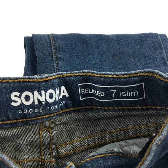 SONOMA YOUTH BOYS JEANS RELAXED SLIM BOYS SIZE 7 - Picture 4 of 4